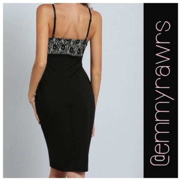 The EMMA Sexy Laced Bodycon Cutout Dress - Picture 3 of 3